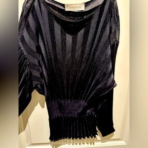 Zimmerman knit black blouse - sinched waist